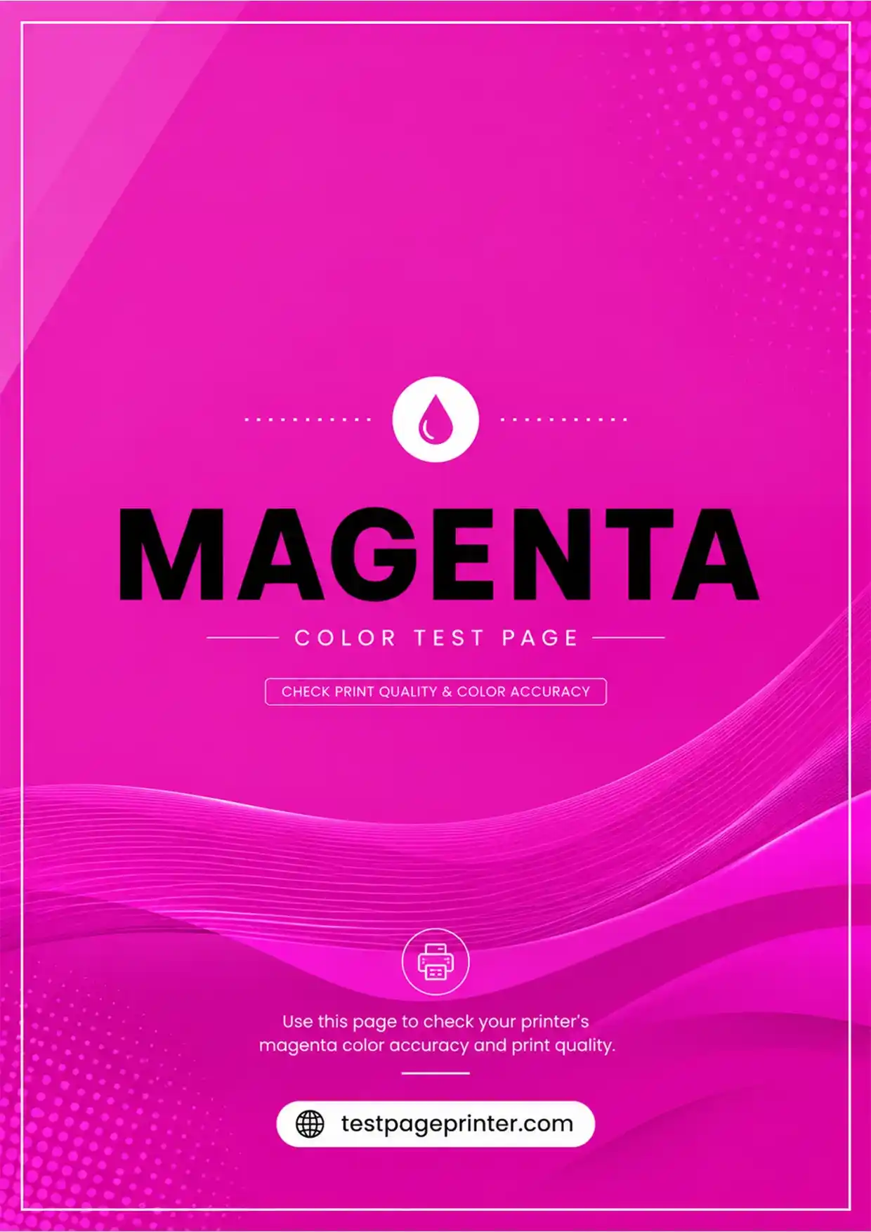 Print test page 4 magenta print test page
